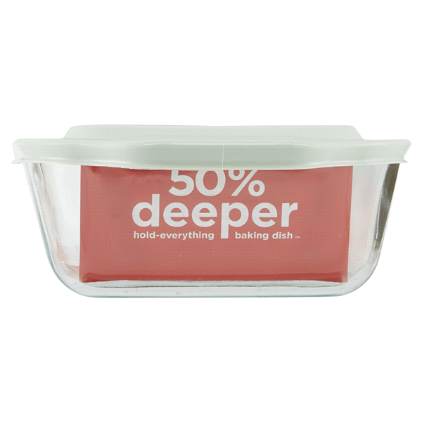 slide 12 of 29, Pyrex Baking Dish, Deep Glass, 3.1 Quart, with Lid, 1 ct