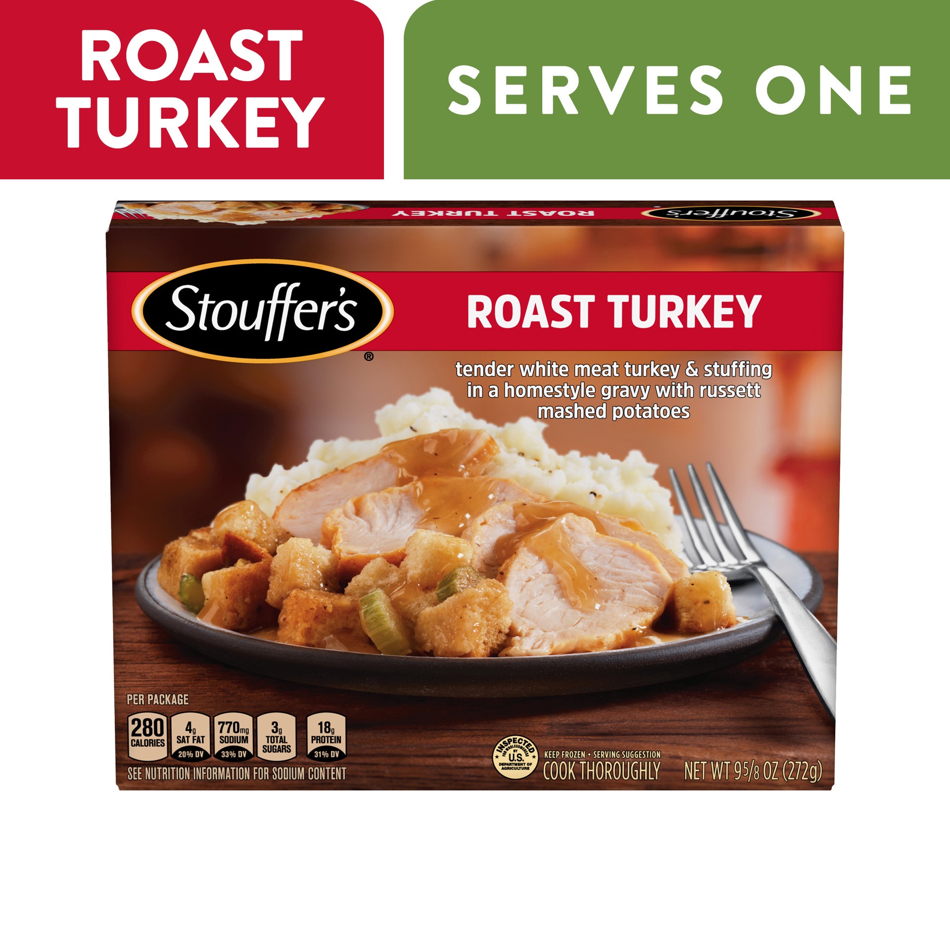 slide 1 of 6, Stouffer's Classics Roast Turkey, 9.625 oz