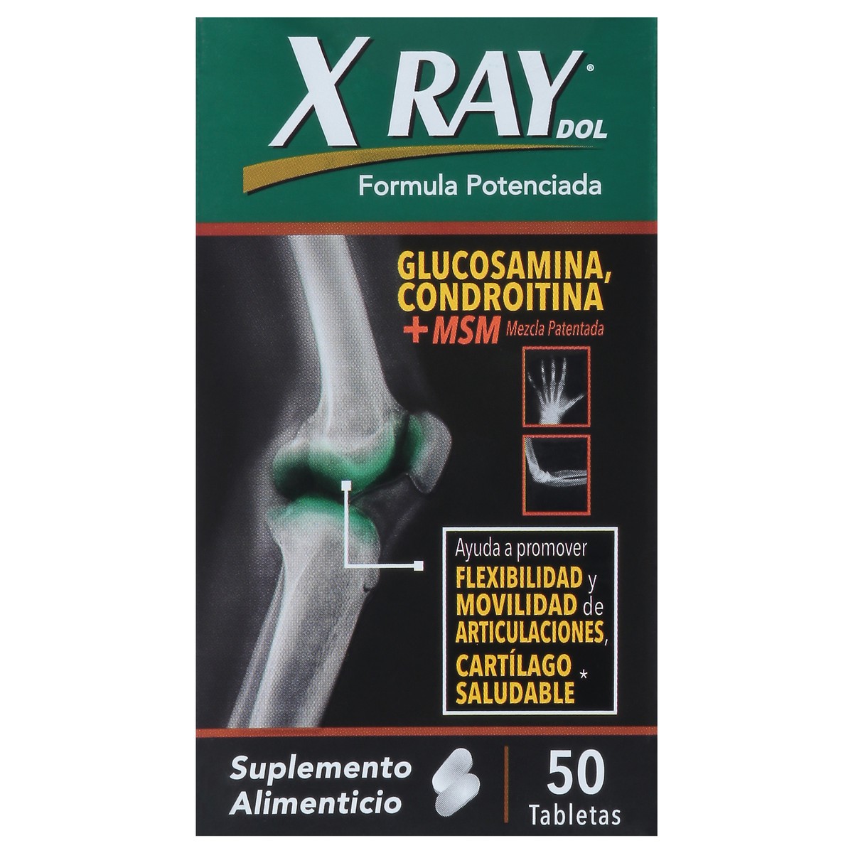 slide 7 of 13, X Ray Dol High Potency Formula 50 Tablets, 50 ct