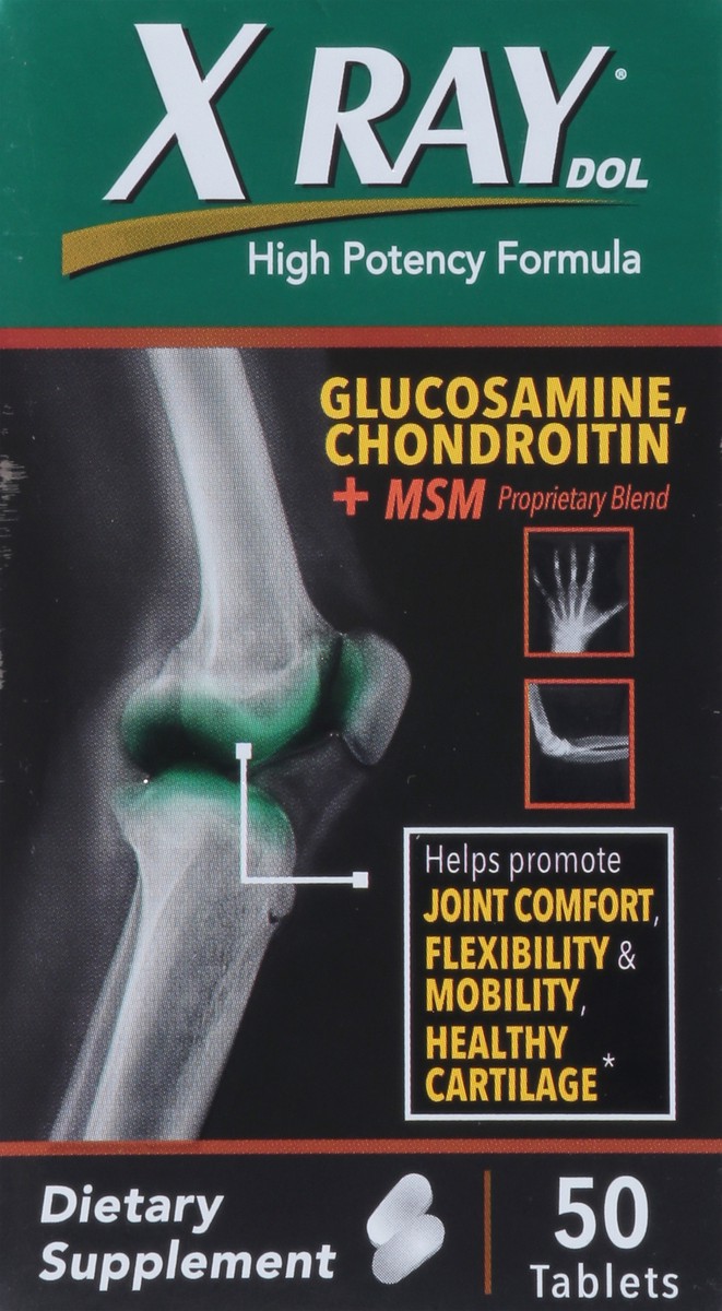 slide 3 of 13, X Ray Dol High Potency Formula 50 Tablets, 50 ct