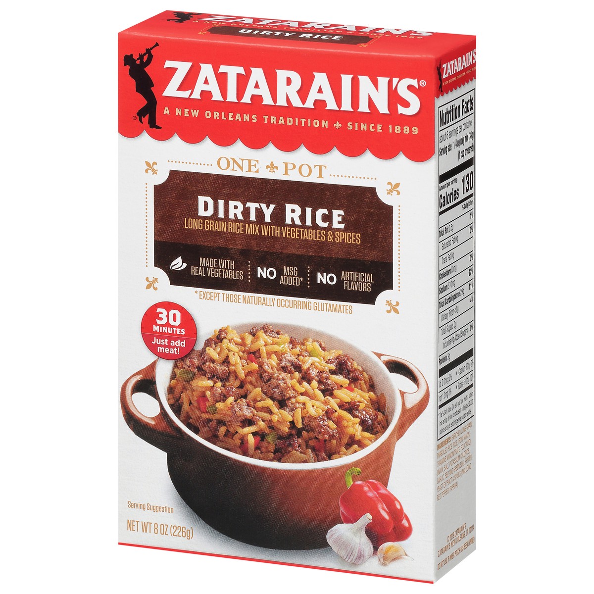 slide 4 of 9, Zatarain's Dirty Rice Mix, 8 oz