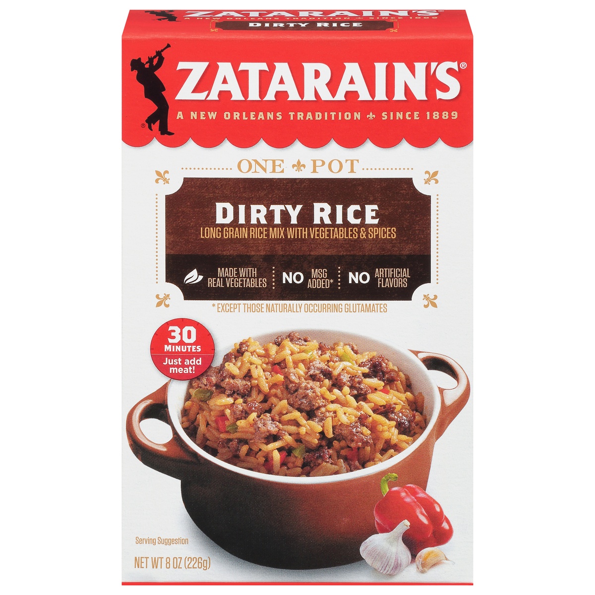 slide 1 of 10, Zatarain's Dirty Rice Dinner Mix, 8 oz