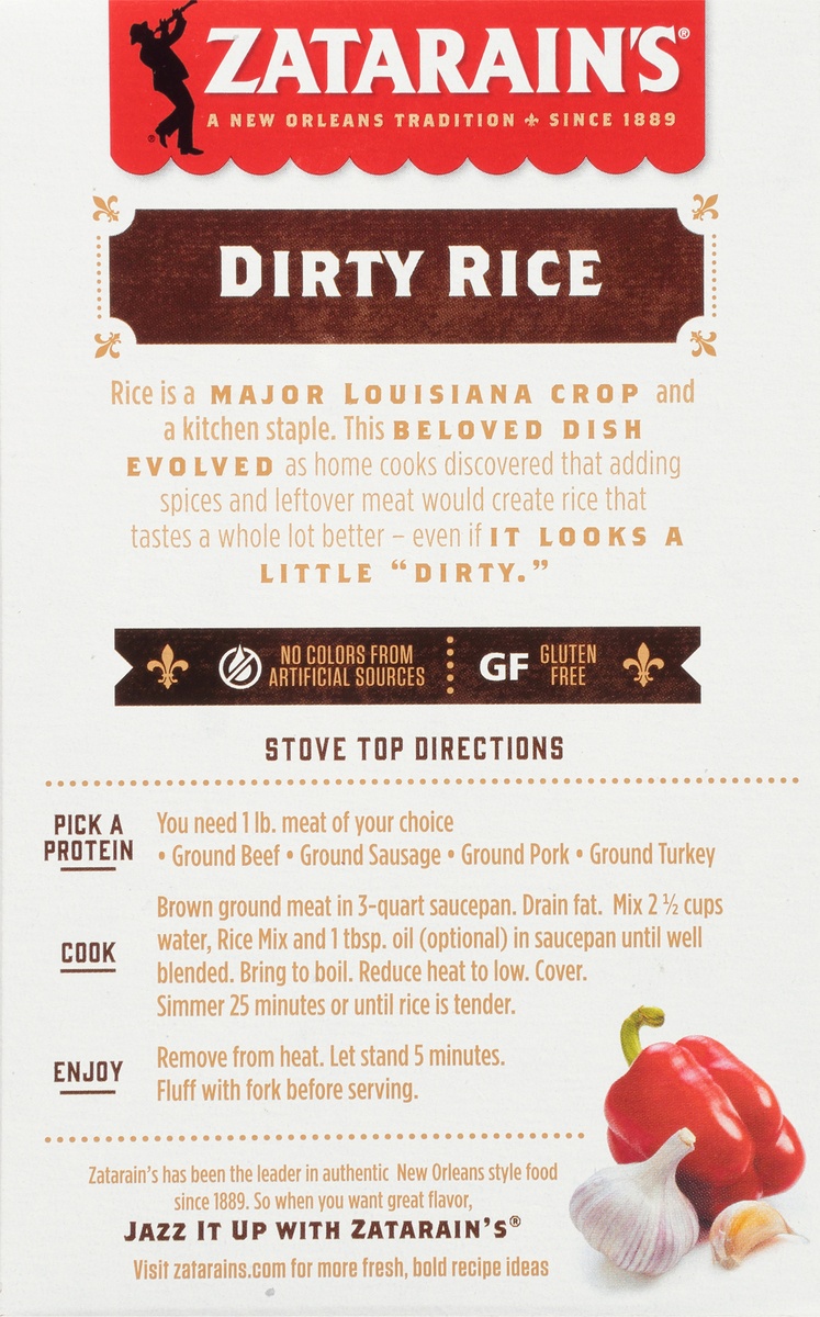 slide 9 of 10, Zatarain's Dirty Rice Dinner Mix, 8 oz