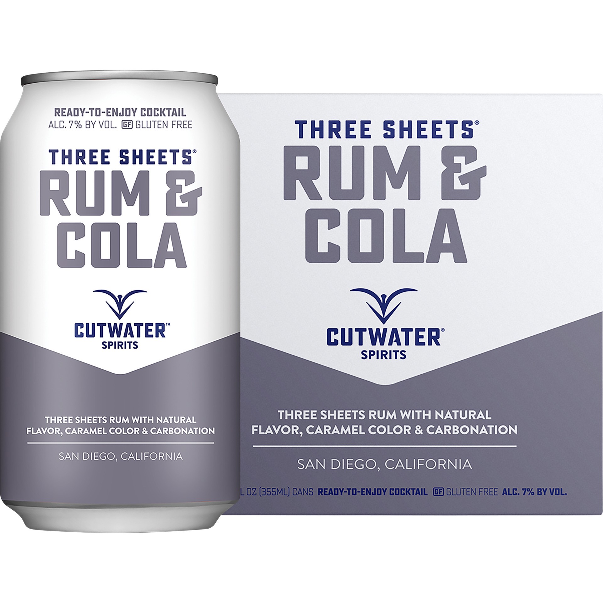 slide 1 of 1, Cutwater Spirits Rum & Cola, 4 Pack 12 fl. oz. Cans, 4 ct; 12 oz oz oz.