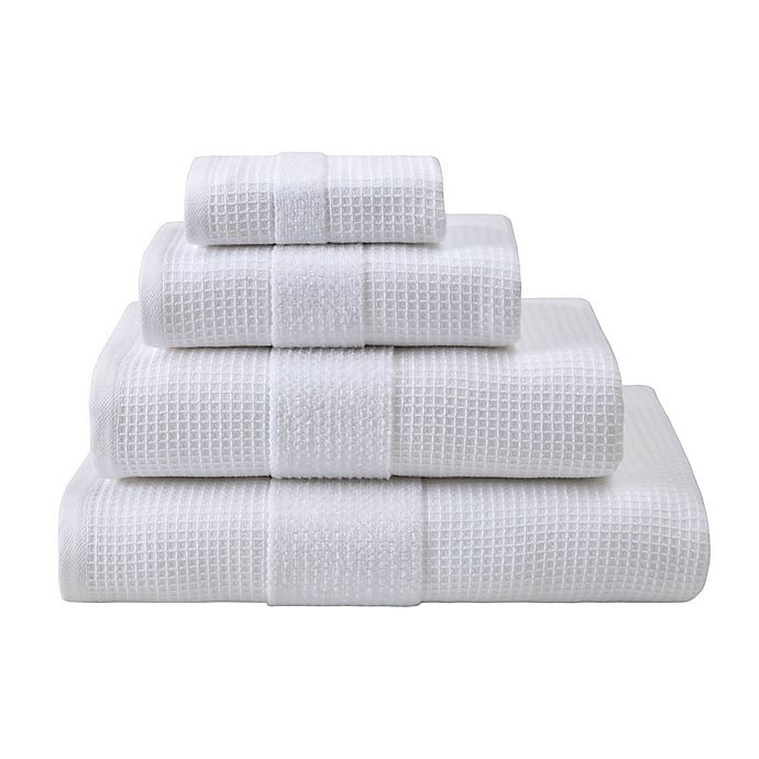 slide 2 of 2, Haven Organic Cotton Waffle & Terry Bath Sheet - Bright White, 1 ct