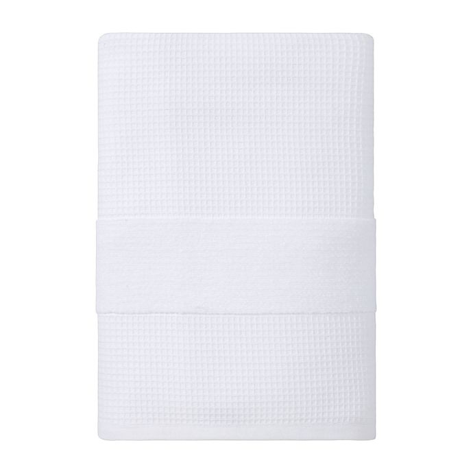 slide 1 of 2, Haven Organic Cotton Waffle & Terry Bath Sheet - Bright White, 1 ct