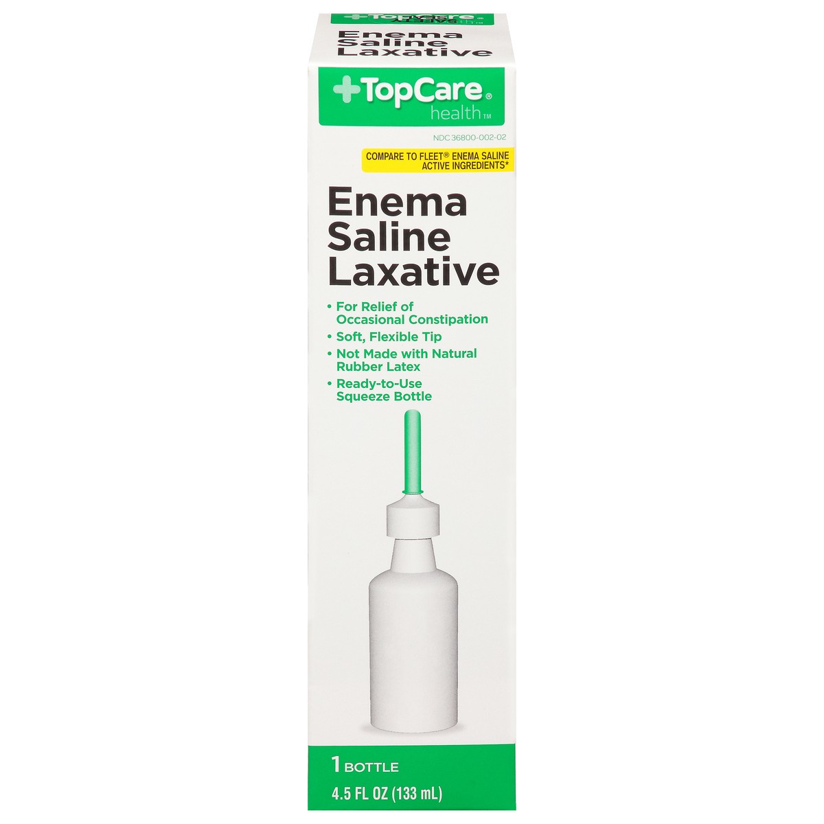 slide 1 of 9, TopCare Health Enema Saline Laxative 1 ea, 1 ct