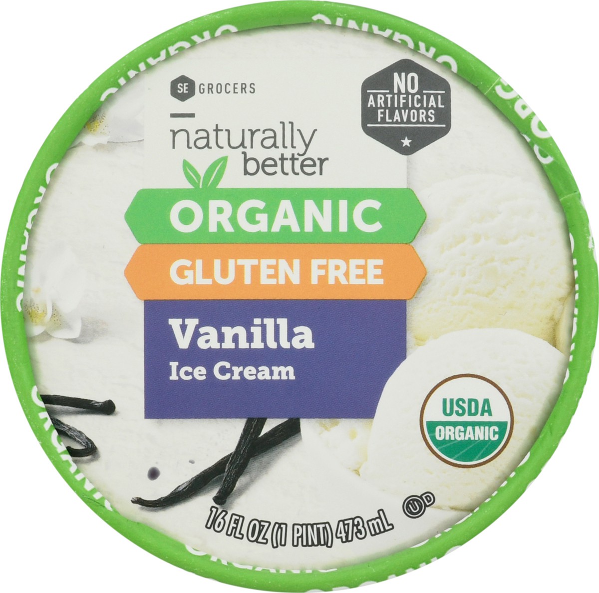 slide 7 of 14, Naturally Better Organic Vanilla Ice, 16 oz