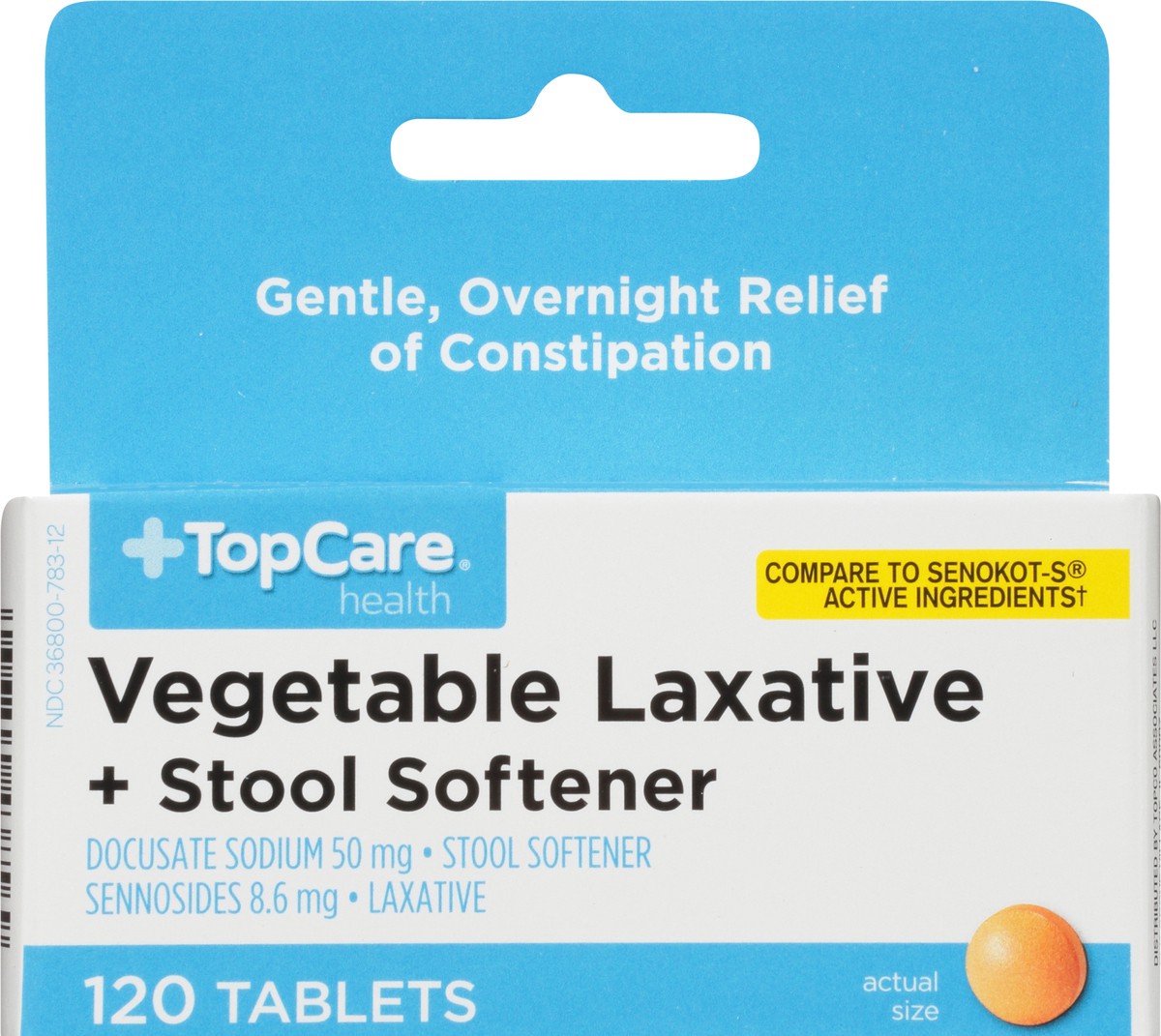 slide 8 of 9, TopCare Laxative Senna S Tabs, 120 ct