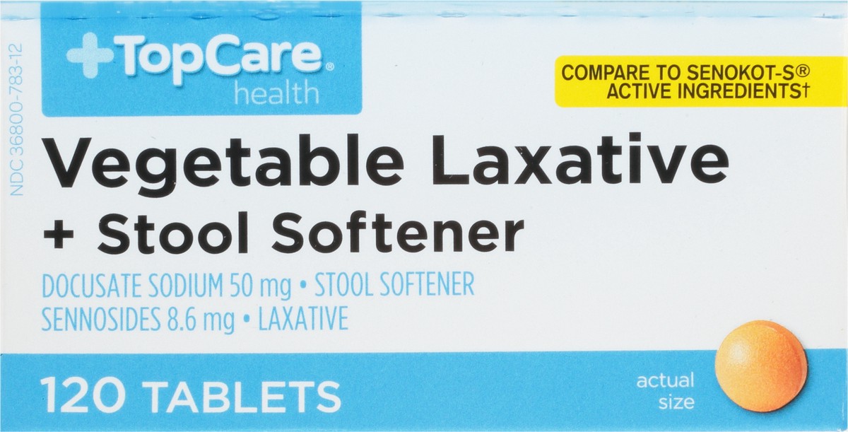 slide 4 of 9, TopCare Laxative Senna S Tabs, 120 ct