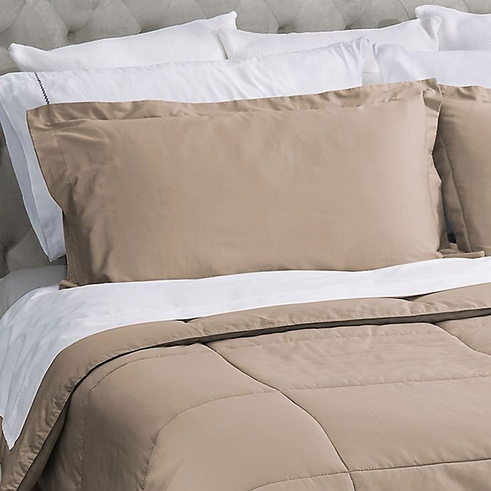 slide 1 of 1, Covermade Standard/Queen Pillow Shams - Almond, 2 ct