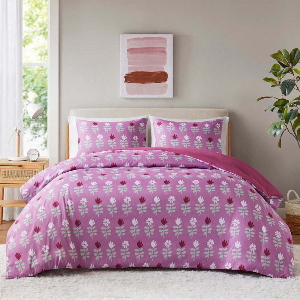 slide 2 of 4, Everyday Living Duvet - Floral, t/txlarge