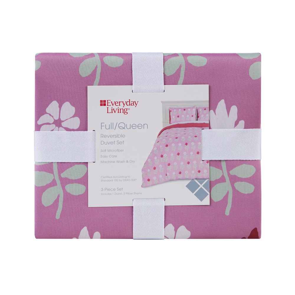 slide 4 of 4, Everyday Living Duvet - Floral, t/txlarge