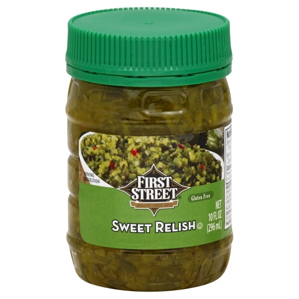 slide 1 of 1, First Street Sweet Relish, 10 oz