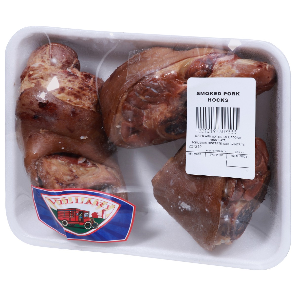 slide 3 of 9, Villari Smoked Pork Hocks 1 ea, per lb
