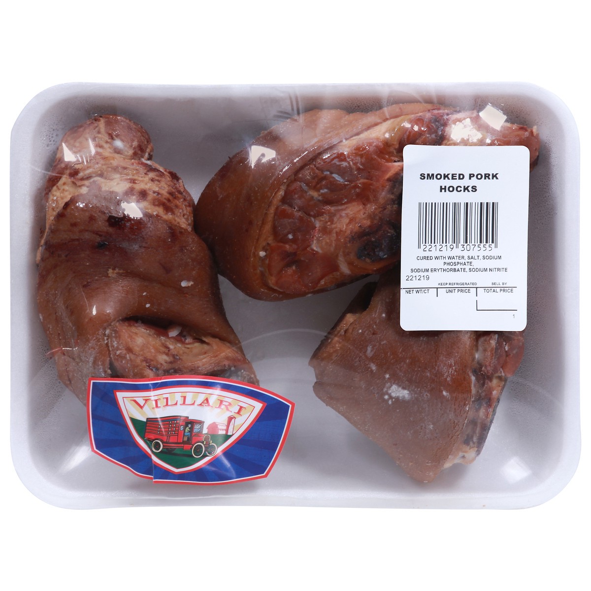 slide 1 of 9, Villari Smoked Pork Hocks 1 ea, per lb