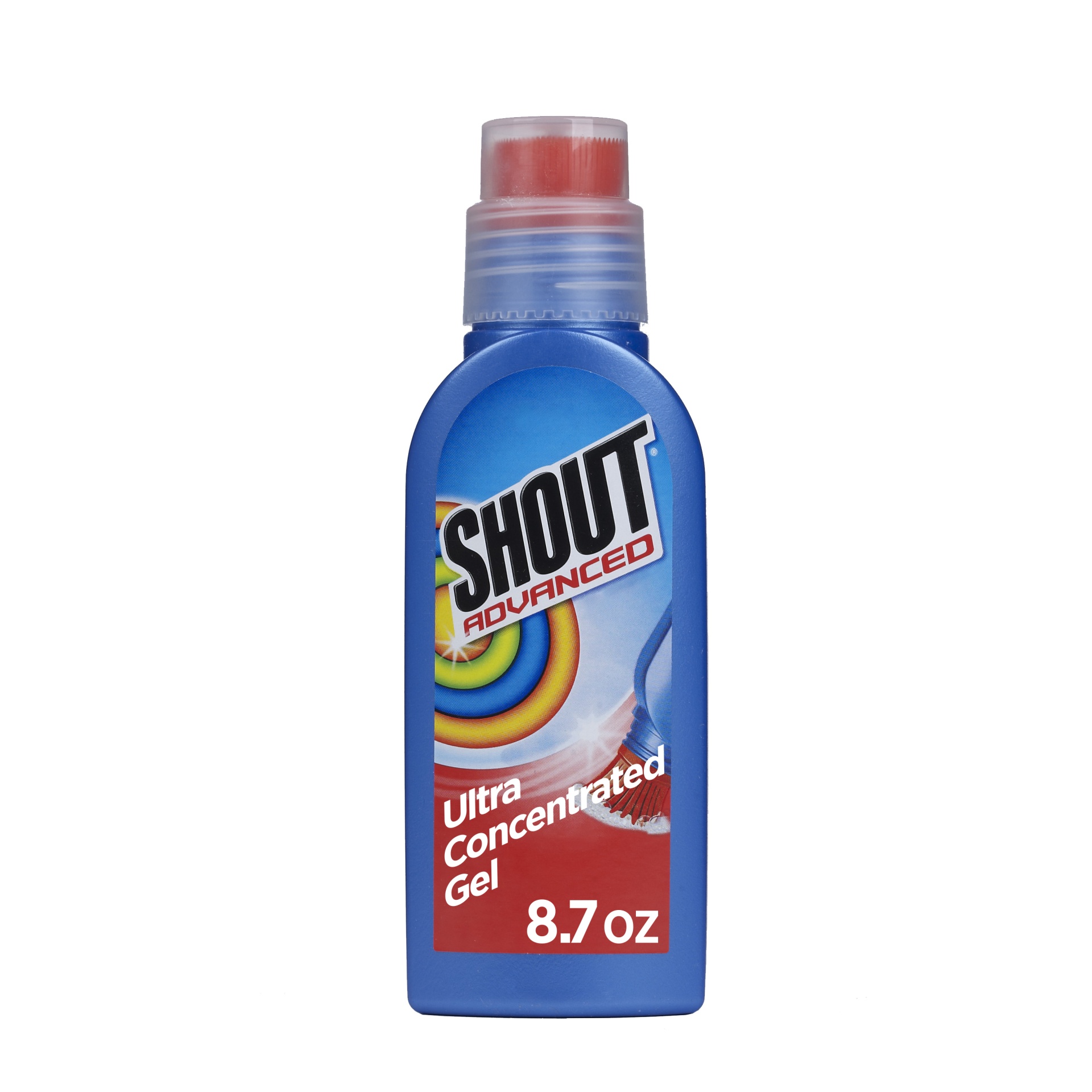 slide 1 of 7, Shout Advanced Ultra Concentrated Gel Laundry Stain Remover, 8.7 oz