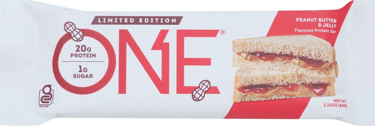 slide 6 of 9, One Peanut Butter & Jelly Flavored Protein Bar 2.12 oz, 2.12 oz