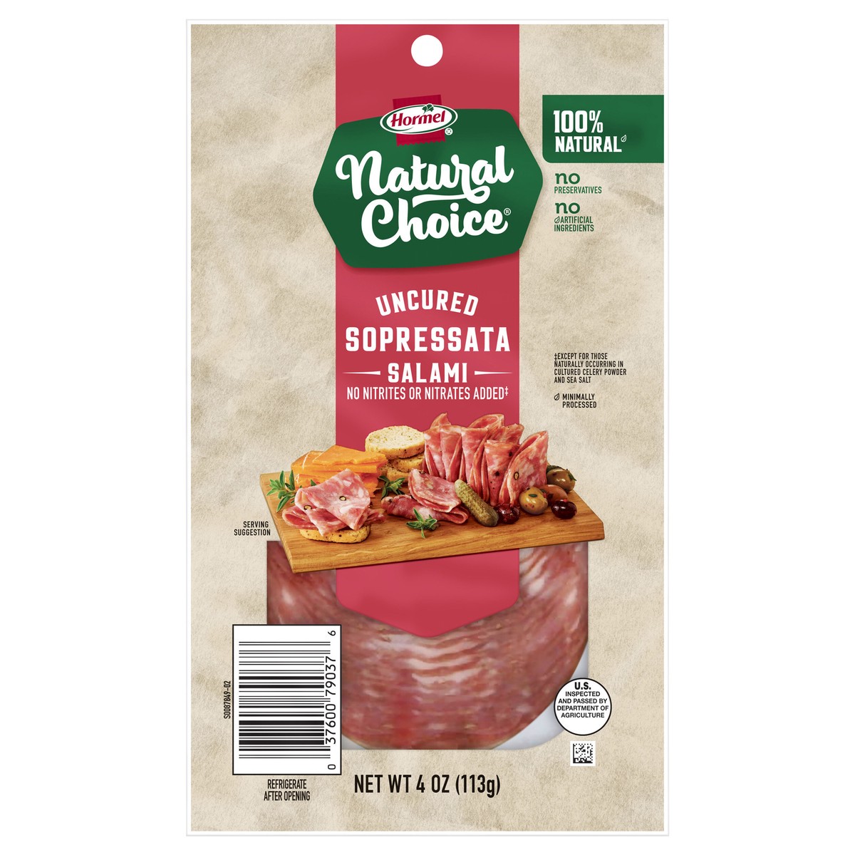 slide 1 of 6, HORMEL NATURAL CHOICE Sopressata, 4 oz