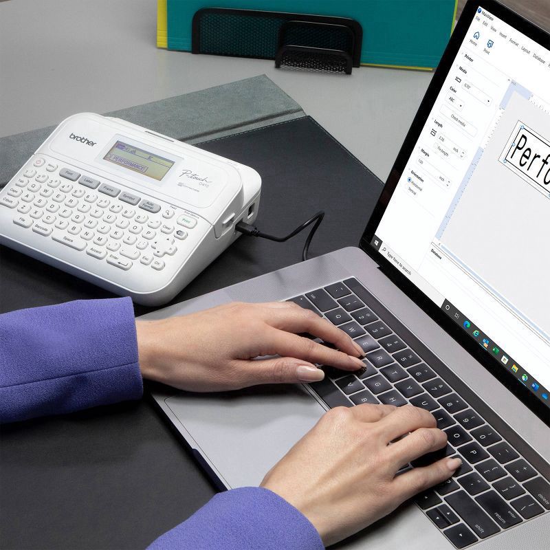 slide 7 of 8, Brother P-Touch Pt-D410 Home/Office Advanced Label Maker, 1 ct