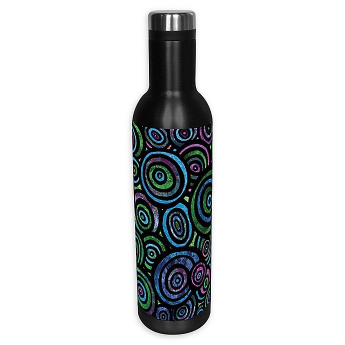 slide 1 of 1, Indigo Falls Circles Bodega Water Bottle, 26 oz