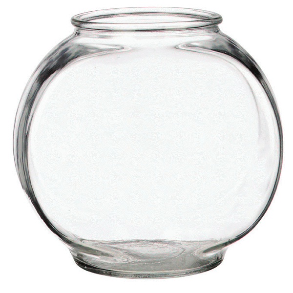 slide 1 of 1, Anchor Hocking Drum Fish Bowl, 1/2 gal