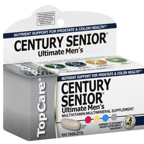 slide 1 of 6, TopCare Century Ult Mens 50+Complet, 100 ct