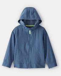 Carter's Carters Boys Active Hooded Zip-Up Jacket - Blue Navy 4