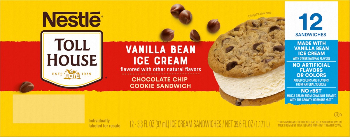 slide 11 of 13, Toll House Chocolate Chip Cookie Sandwiches, 12 Count, 12 ct