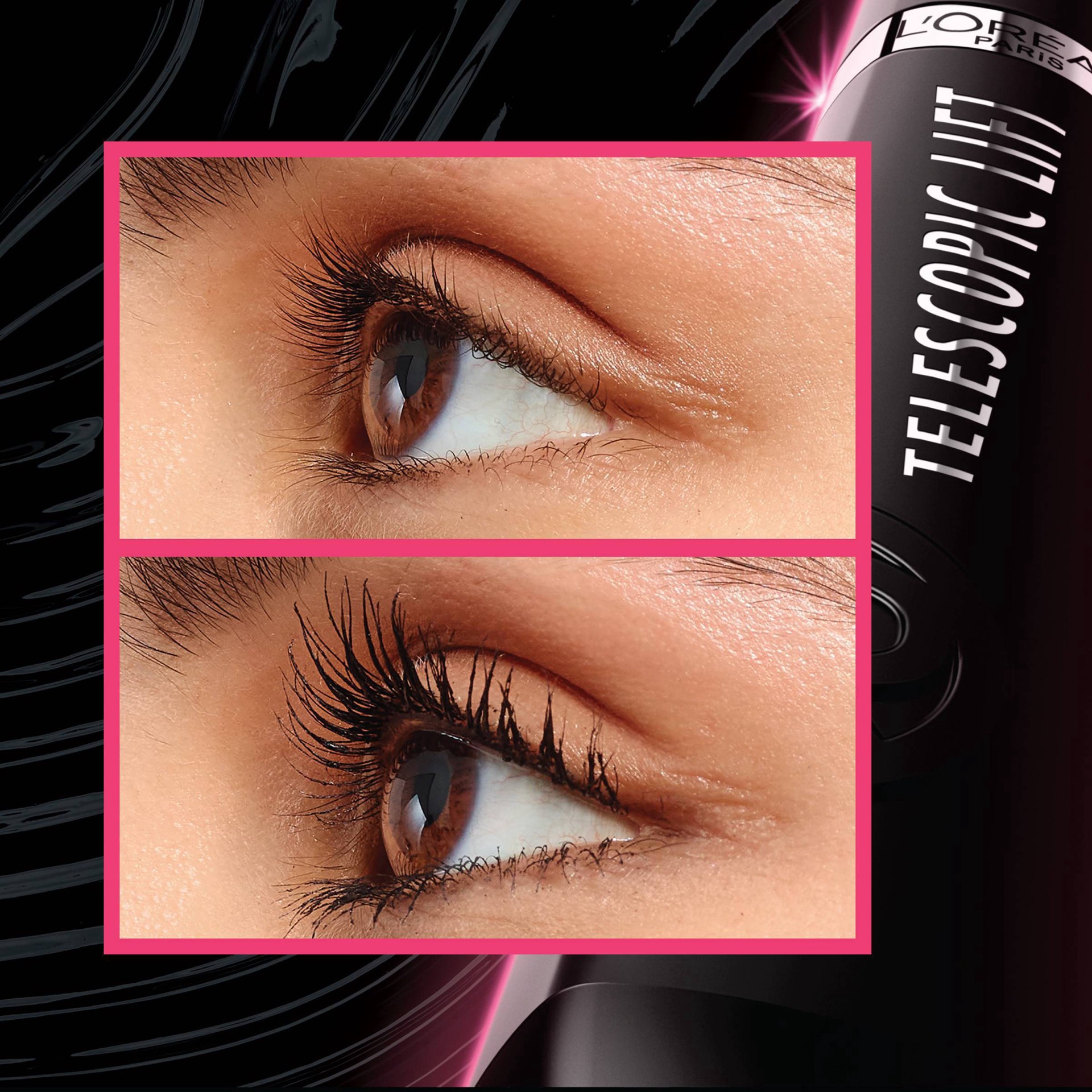 slide 2 of 6, L'Oréal L'Oreal Paris Telescopic Lift Volumizing Mascara 36HR Wear - Black 991 - 0.33 fl oz, 0.33 fl oz