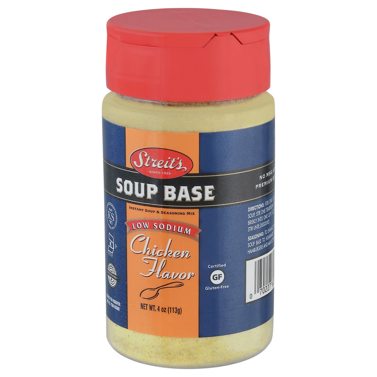 slide 7 of 9, Streit's Low Sodium Chicken Flavor Soup Base, 4 oz