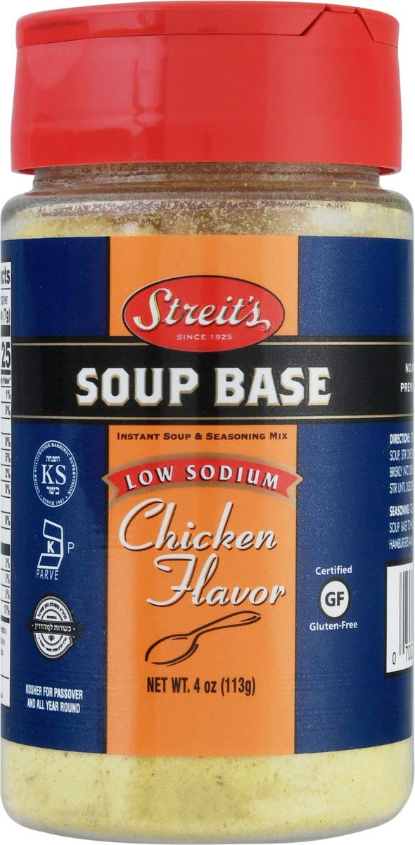 slide 1 of 9, Streit's Low Sodium Chicken Flavor Soup Base, 4 oz