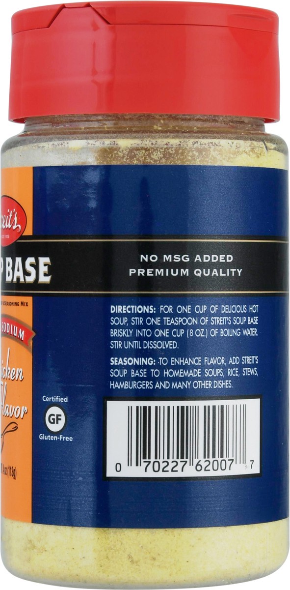 slide 4 of 9, Streit's Low Sodium Chicken Flavor Soup Base, 4 oz