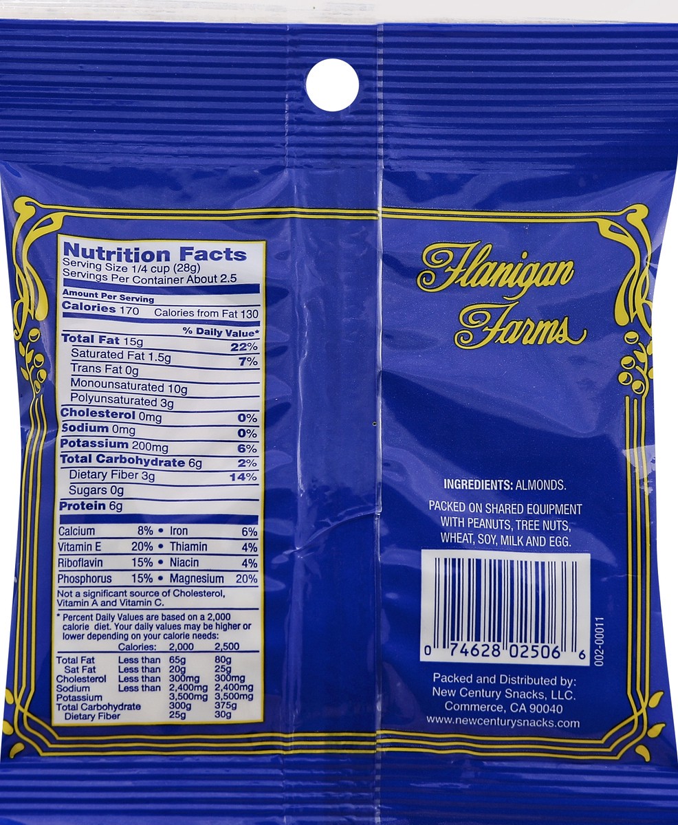 slide 6 of 7, Flanigan Farms Almonds - 2.5 oz, 2.5 oz