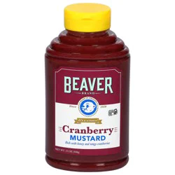 Beaver Brand Cranberry Mustard 13 oz