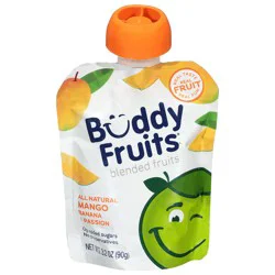 Buddy Fruits All Natural Mango Banana & Passion Blended Fruits 3.2 oz
