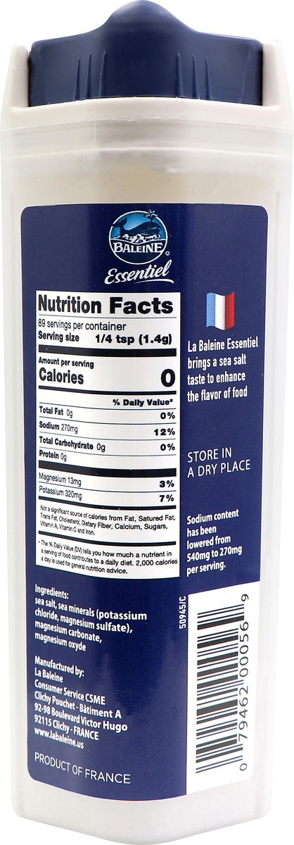 slide 7 of 8, La Baleine Essentiel Sea Salt 4.4 oz, 4.4 oz