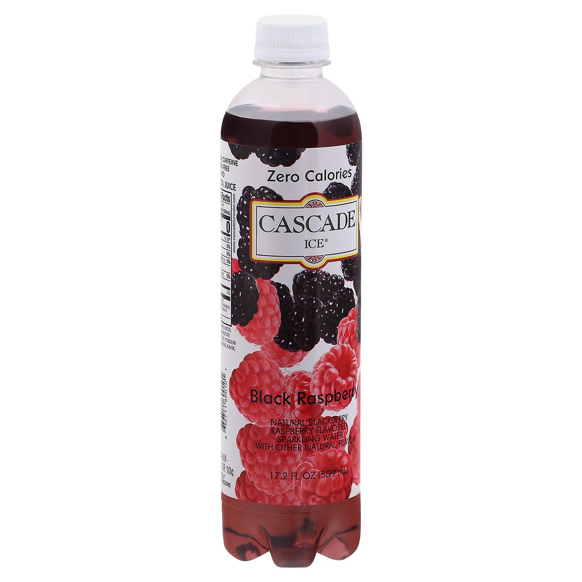 slide 2 of 9, Cascade Ice Zero Calories Black Raspberry Sparkling Water 17.2 fl oz Bottle, 17.2 fl oz