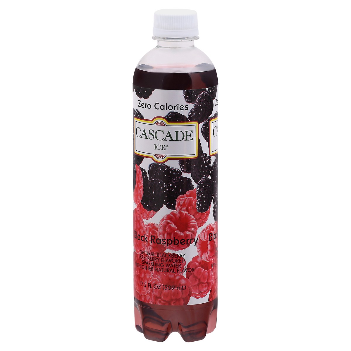 slide 3 of 9, Cascade Ice Zero Calories Black Raspberry Sparkling Water 17.2 fl oz Bottle, 17.2 fl oz