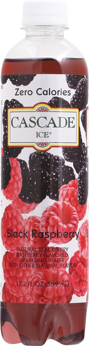 slide 1 of 9, Cascade Ice Zero Calories Black Raspberry Sparkling Water - 17.20 fl oz, 17.2 fl oz