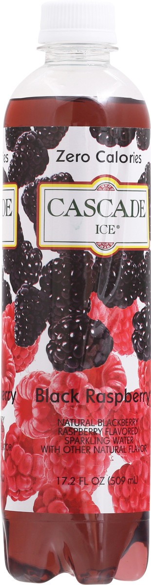 slide 8 of 9, Cascade Ice Zero Calories Black Raspberry Sparkling Water 17.2 fl oz Bottle, 17.2 fl oz