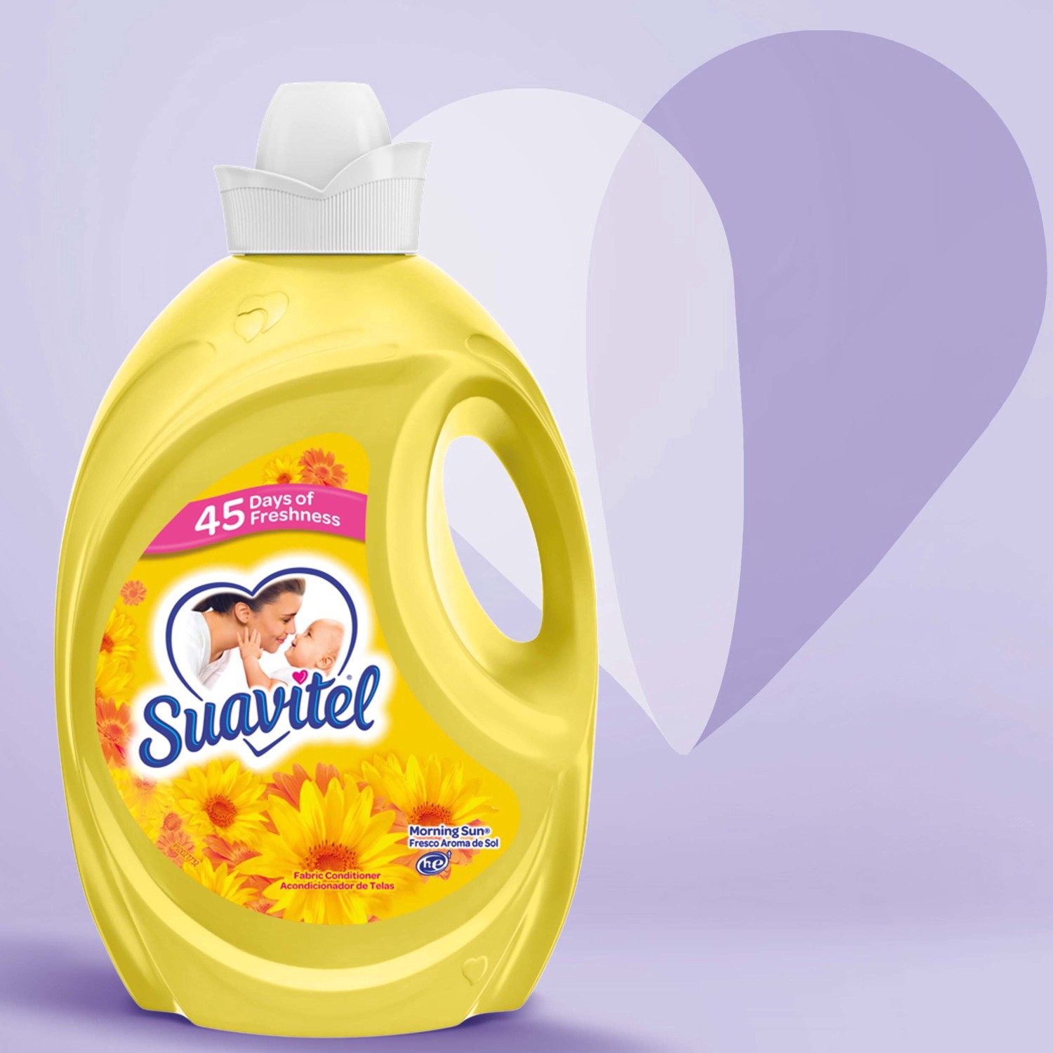 slide 3 of 73, Suavitel Scented Liquid Fabric Softener and Conditioner - Morning Sun - 120 fl oz, 135 fl oz