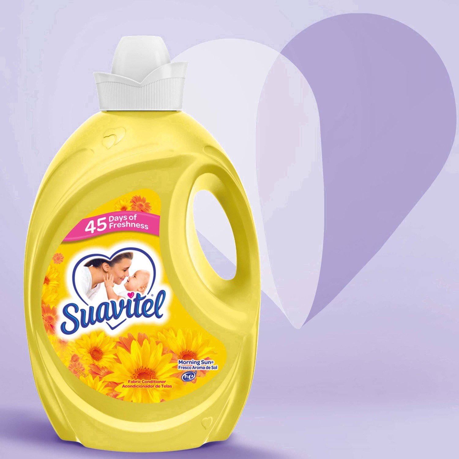 slide 24 of 73, Suavitel Scented Liquid Fabric Softener and Conditioner - Morning Sun - 120 fl oz, 135 fl oz