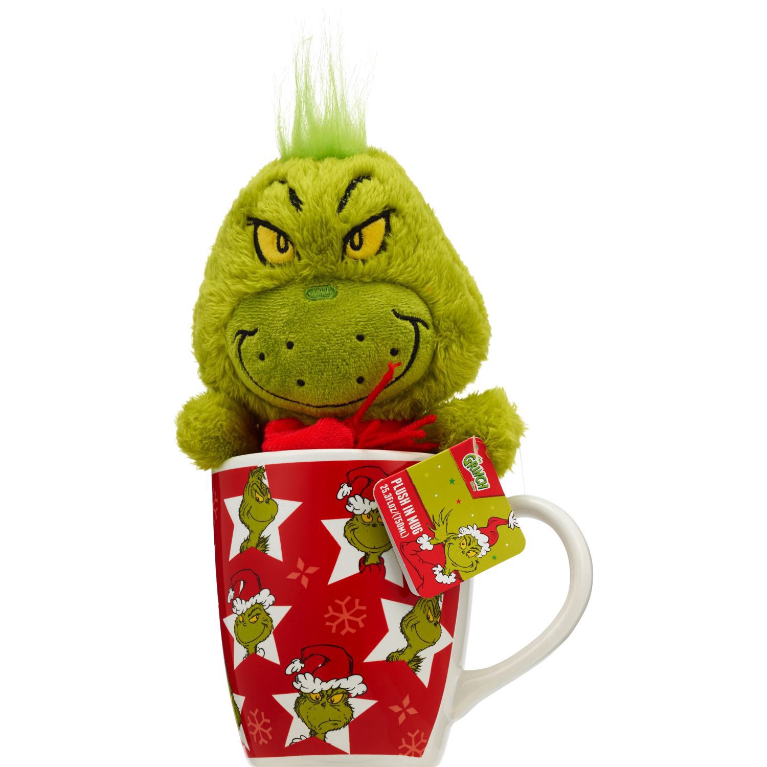 slide 1 of 1, Dr Seuss's The Grinch Plush In Mug, Assorted Designs, 25.3 Oz, 25.3 oz