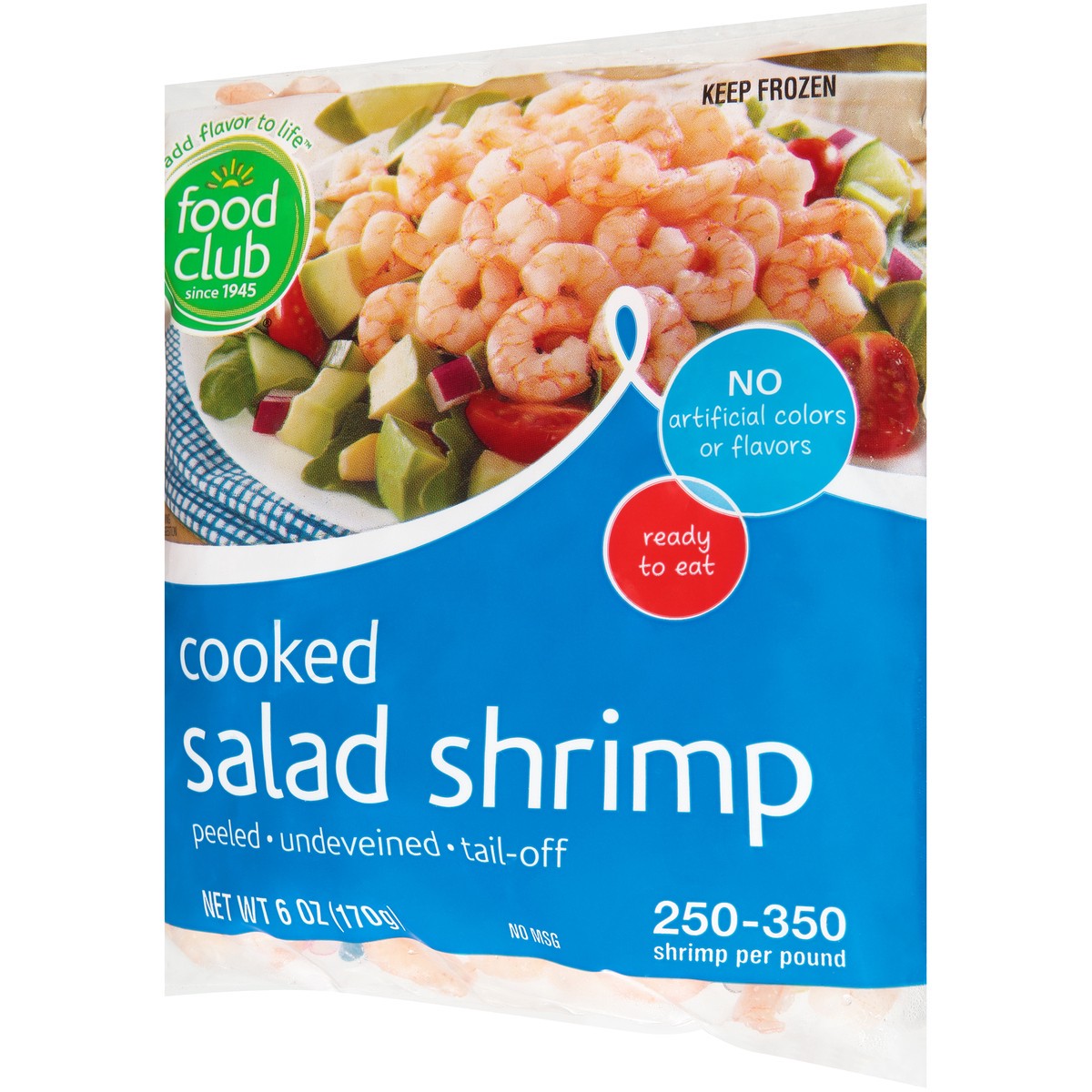 slide 2 of 3, Food Club Cooked Salad Shrimp, 6 oz