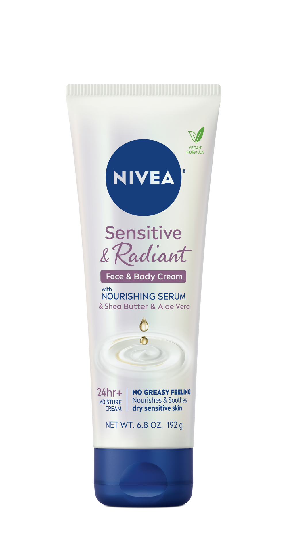 slide 1 of 3, Nivea Sensitive & Radiant Face & Body Cream, 6.8 oz, 6.8 oz
