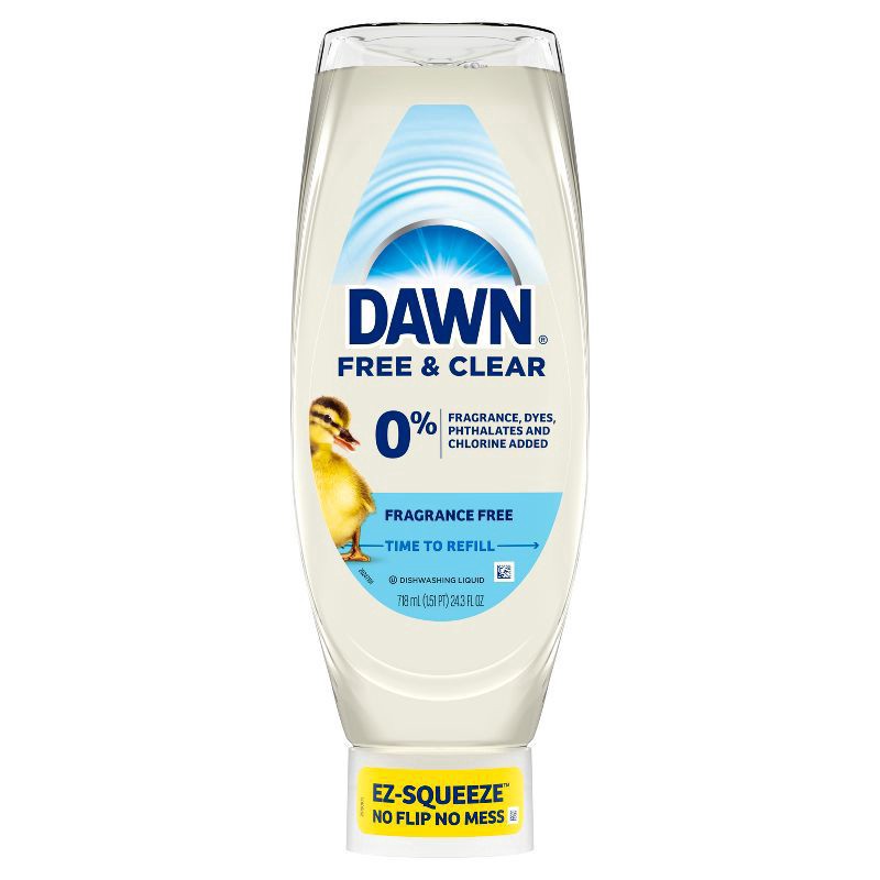 slide 1 of 6, Dawn Ez Sqz Dish Lqd Unscented, 24.3 oz
