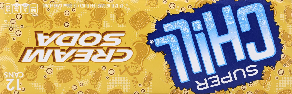 slide 3 of 7, Super Chill Cream Soda 12 ea, 12 ct