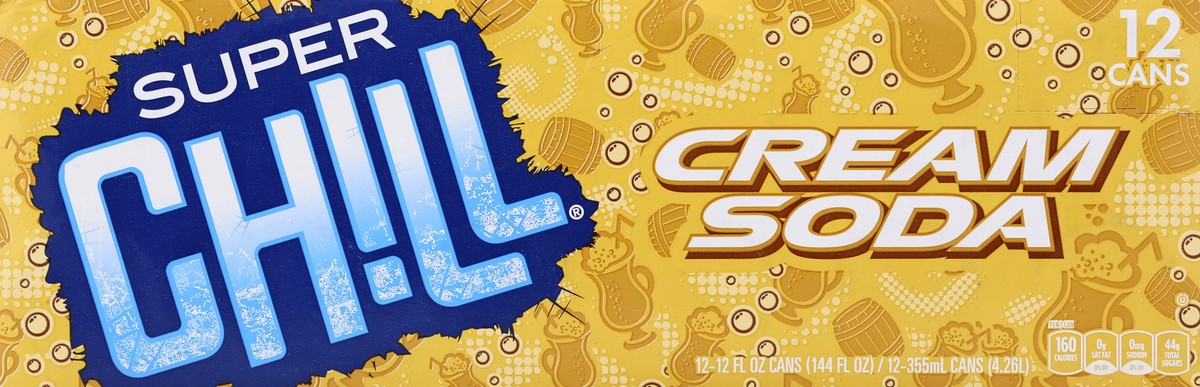 slide 2 of 7, Super Chill Cream Soda 12 ea, 12 ct