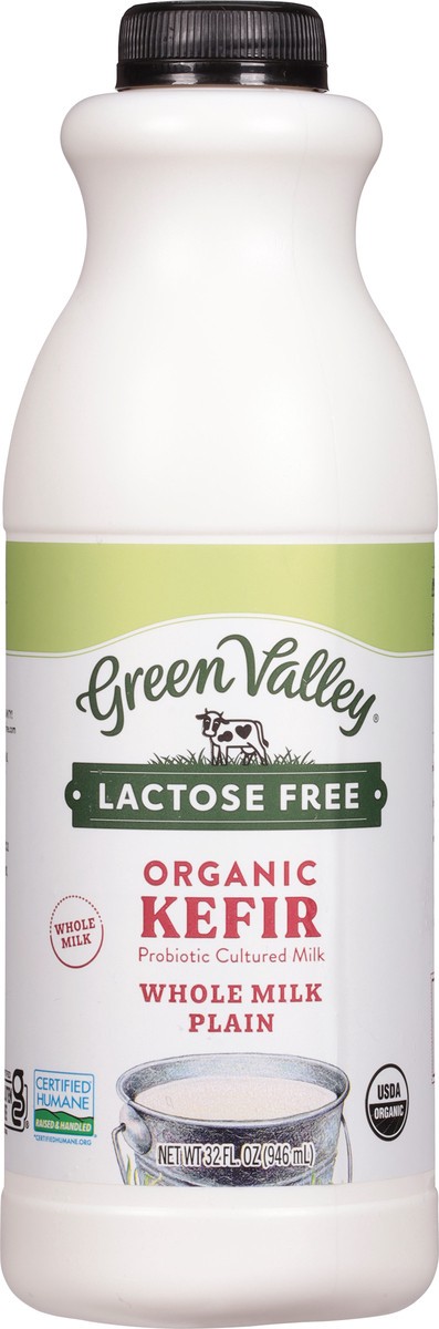 slide 7 of 9, Green Valley Organics Plain Whole Milk Kefir, 32 oz